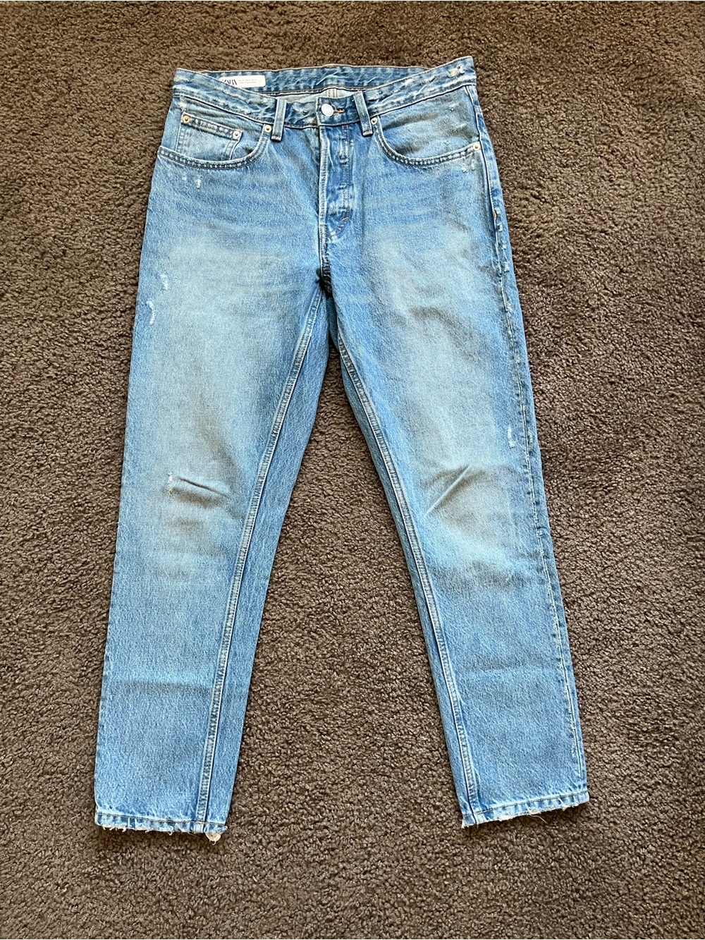 Zara Light Blue Slim Straight Men’s Jeans